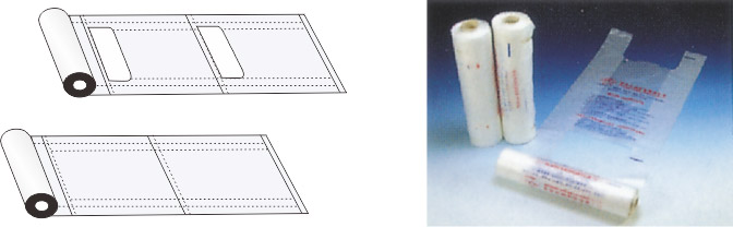 電腦控製（zhì）高速連卷背心袋製袋機(雙道)樣品（pǐn）圖